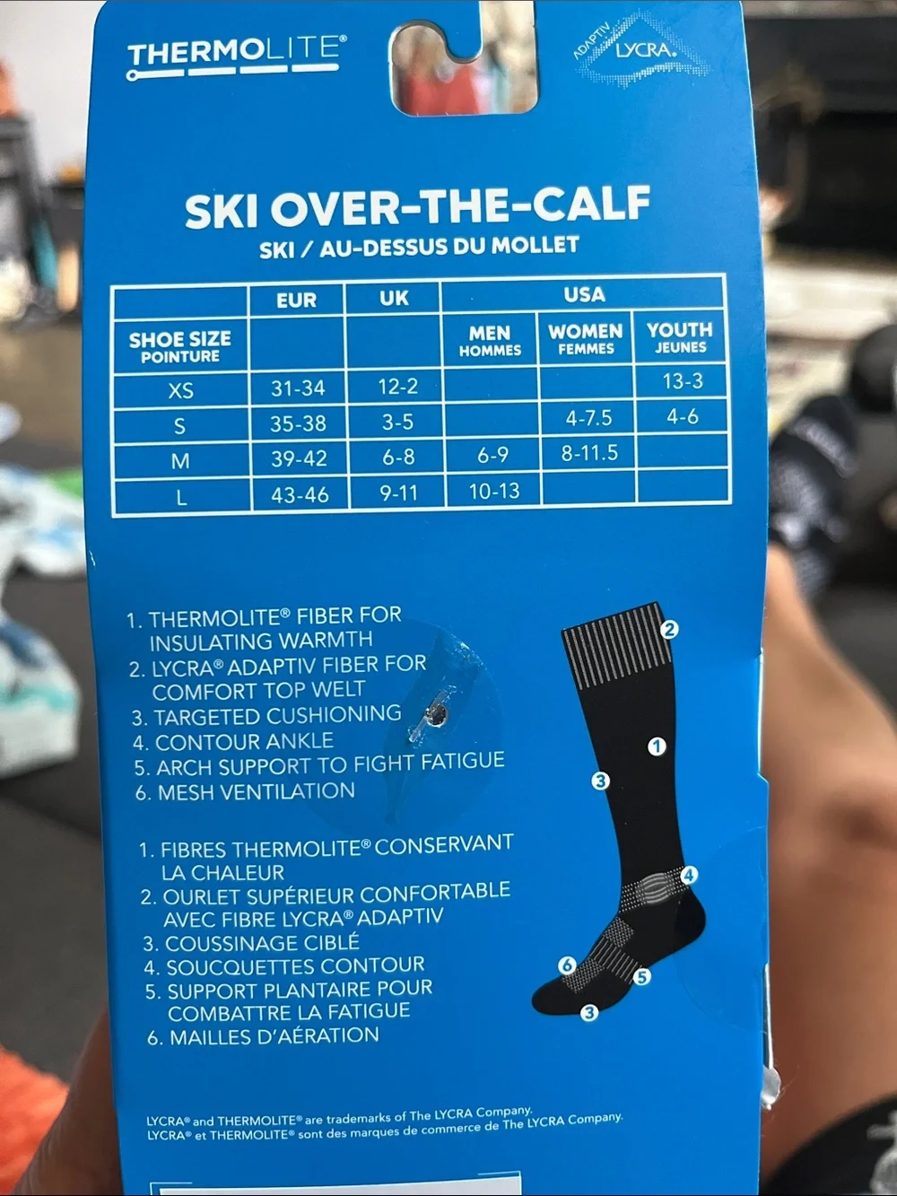Youth Columbia Sportswear Thermal Snow Ski Socks 2 Pack , Over the Calf Unisex